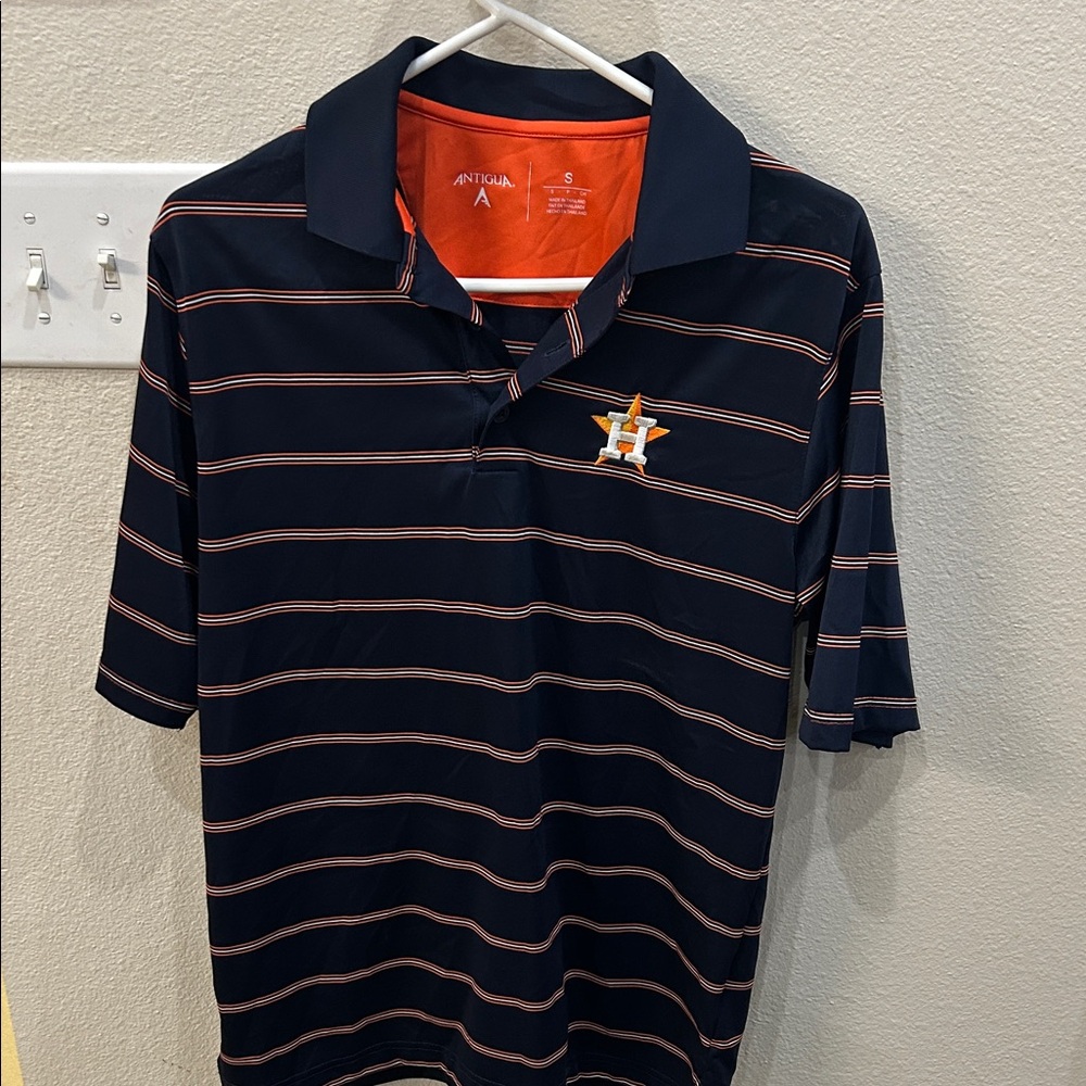 Antigua Houston Astros Polo Shirt size Small